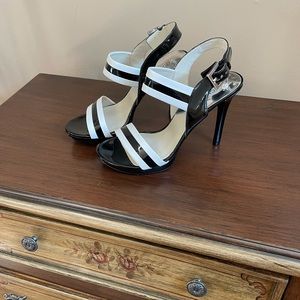 Michael Kors heels….black/white patent